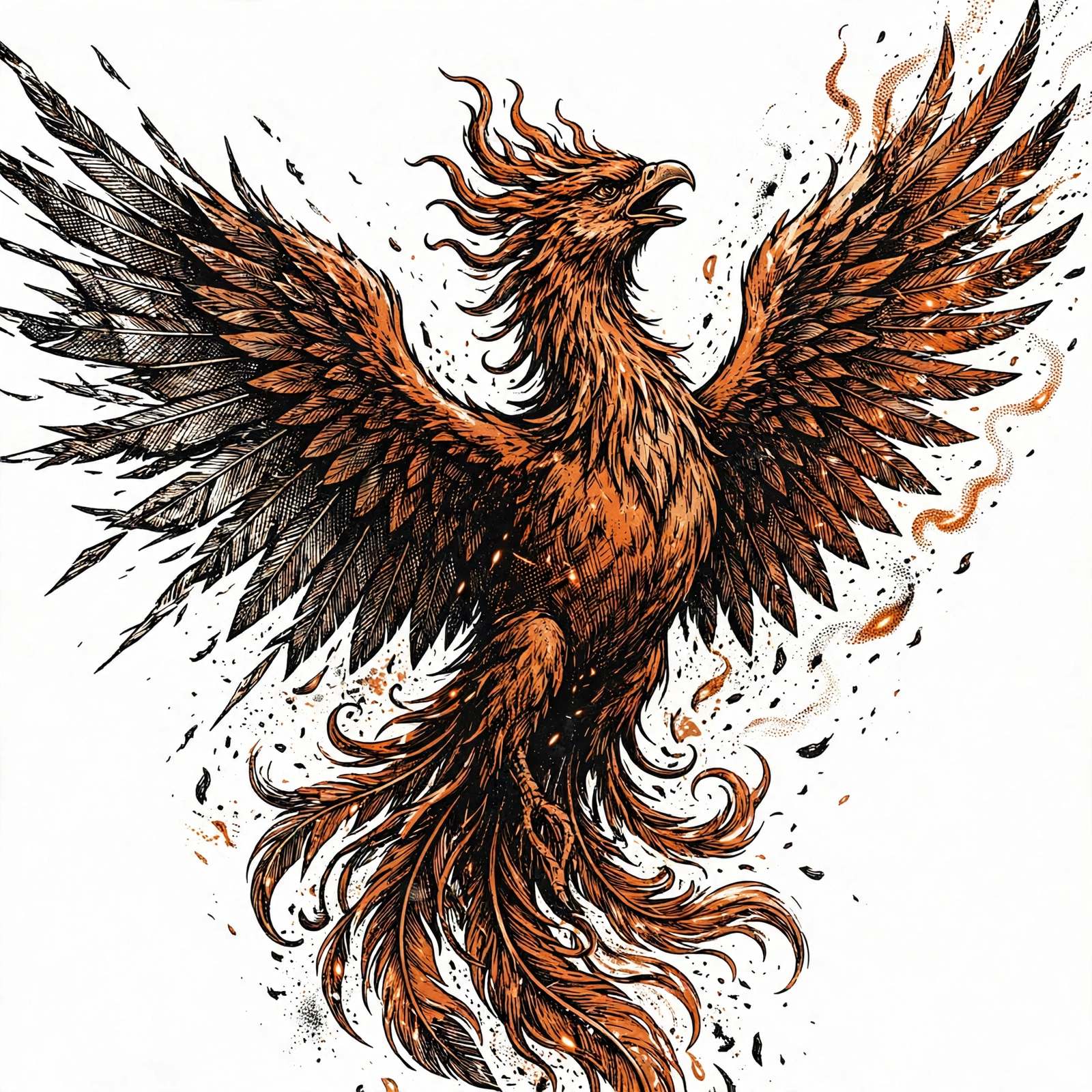 "Phoenix Rising" Hoodie print artwork