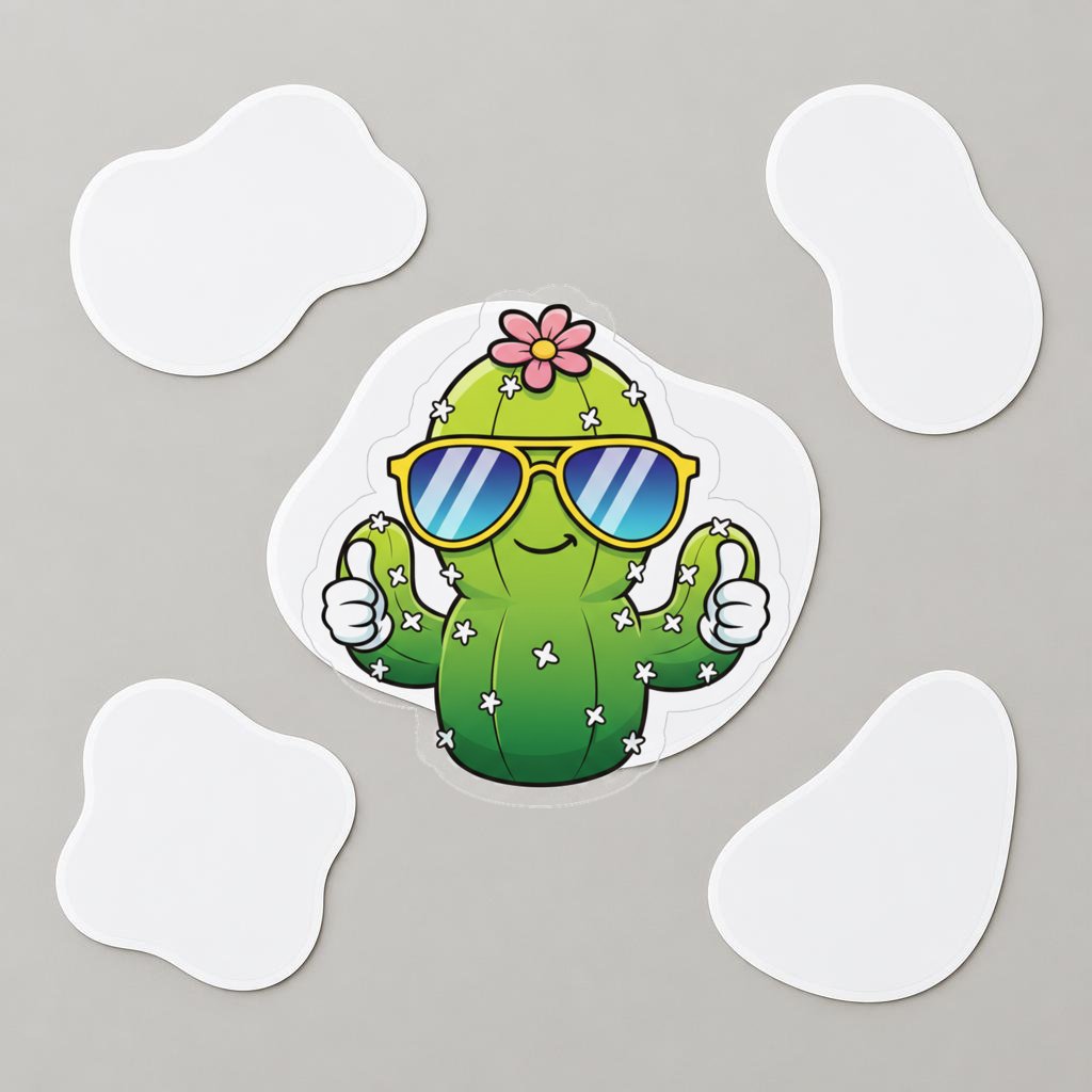 Cool Cactus Sticker Pack Giveaway